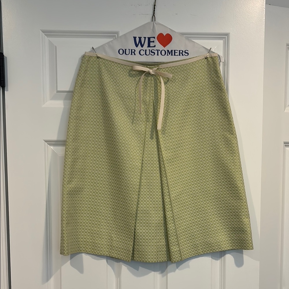 Ann Taylor Green A-Line Skirt